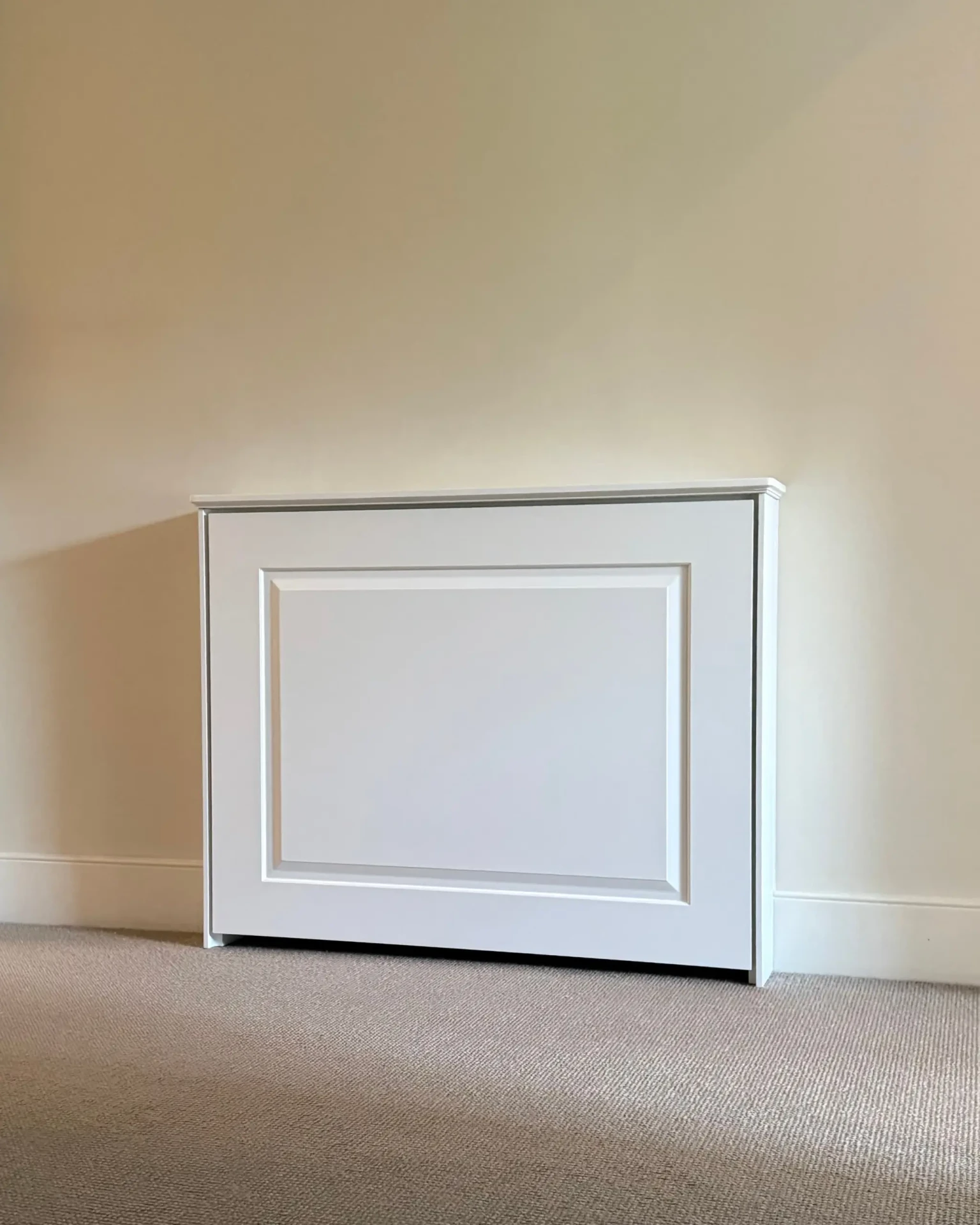 Bevel Panel radiator cover in a pre-war room
